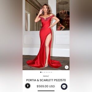 New with tags Portia and Scarlett red dress. Never tried on and still in package